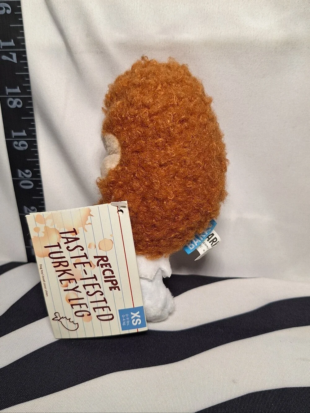 NWT Bark Taste Tested Turkey Leg Dog Toy XS